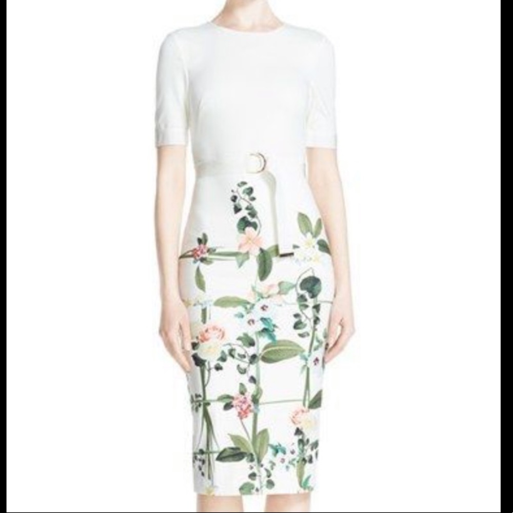 Ted Baker London Garden Trellis Midi Dress
